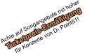 Achte auf Songangebote mit hoher   f�r Konzerte von D- Point51!   Ticketpreis-Erm��igung