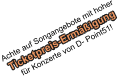 Achte auf Songangebote mit hoher   f�r Konzerte von D- Point51!   Ticketpreis-Erm��igung